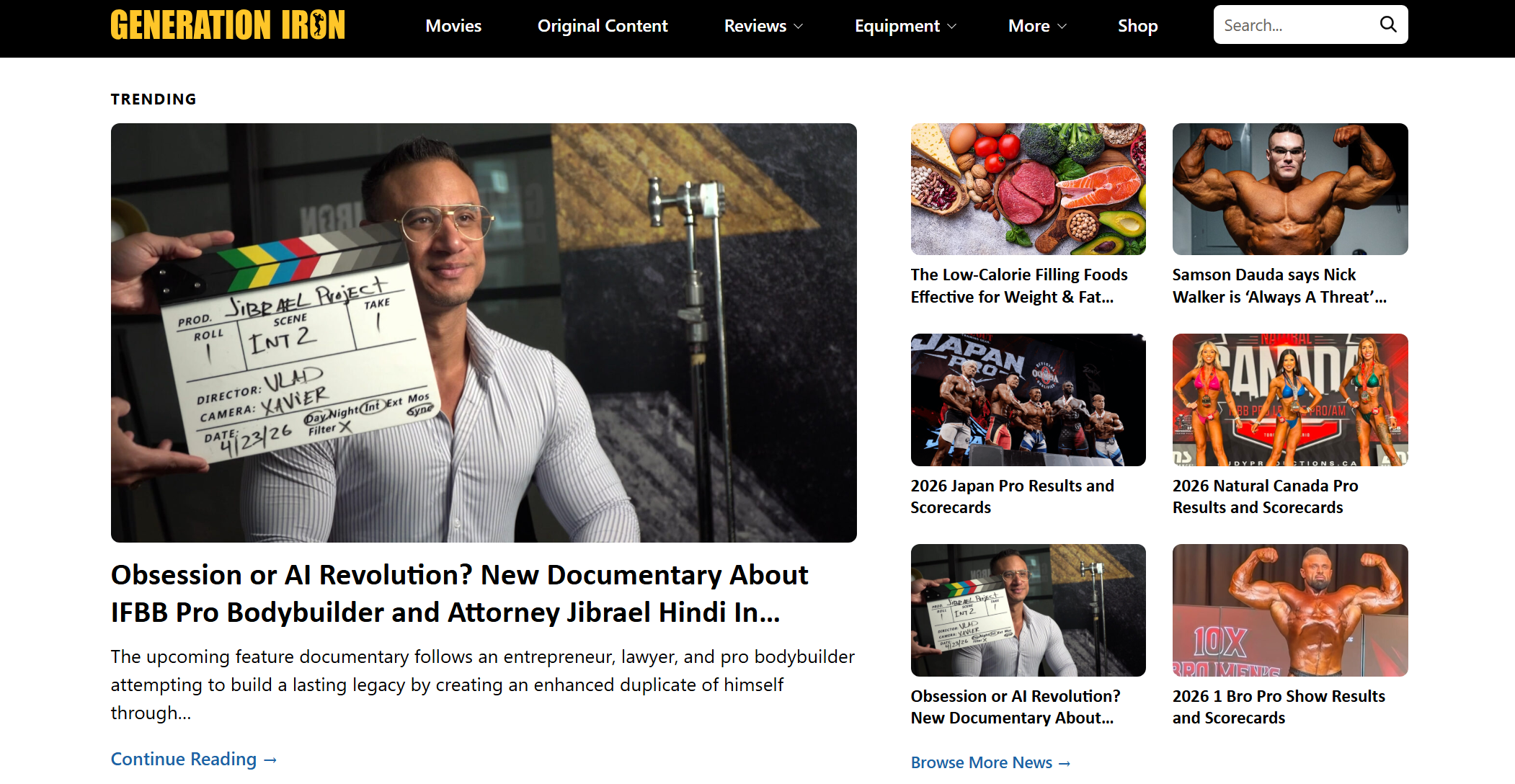 Generation Iron feature — Obsession or AI Revolution? New documentary about IFBB Pro bodybuilder and attorney Jibrael Hindi
